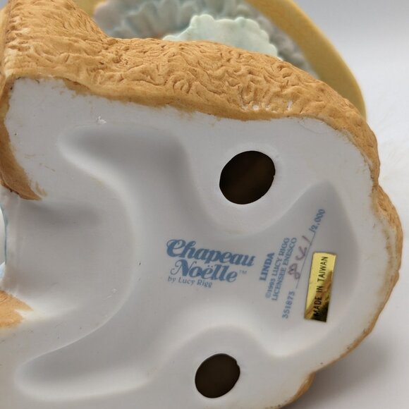 Chapeau Noelle by Lucy Rigg Linda Bear Tea Set Figurine 1993, Limited Edition - Picture 7 of 10